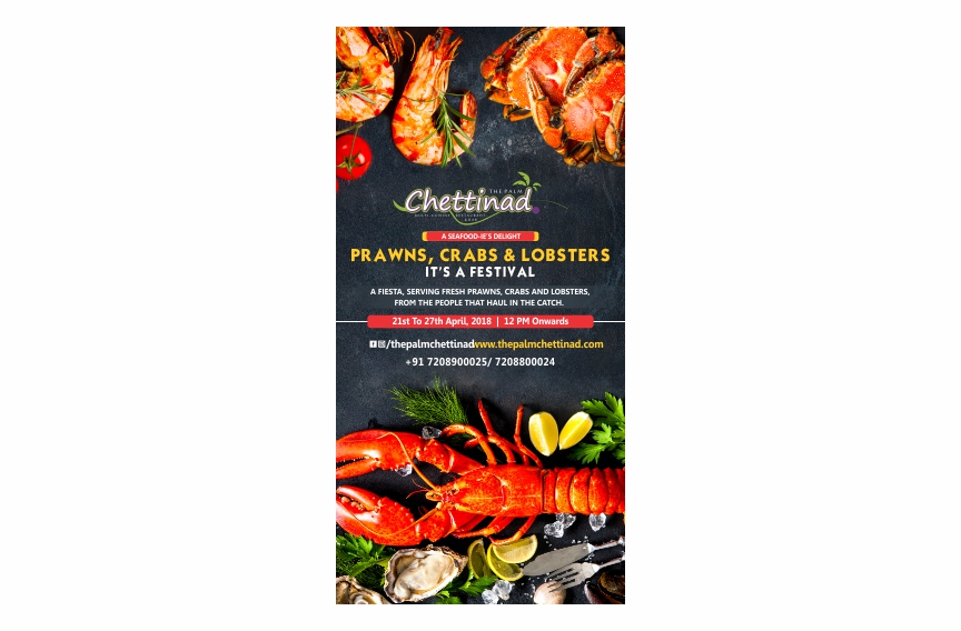Palm Chettinad Standee